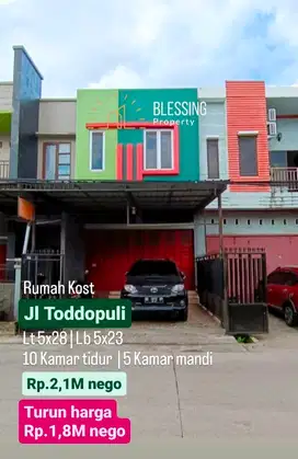 Rumah kost panakukang dekat mall