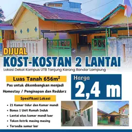 Dijual Kost Kosan 21kamar di Bandar Lampung