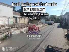 RAYA RANGKA SBY TANAH KAVLING ccok buat usaha