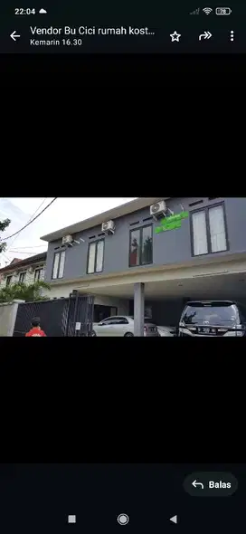 Dijual kost 72 kamar tidur dekat dengan kampus UI Depok