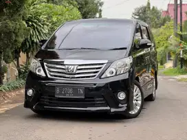 TOYOTA ALPHARD S 2.4 PREMIUM SOUND 2012 HITAM ISTIMEWA