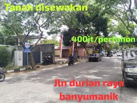 tanah disewakan durian raya banyumanik