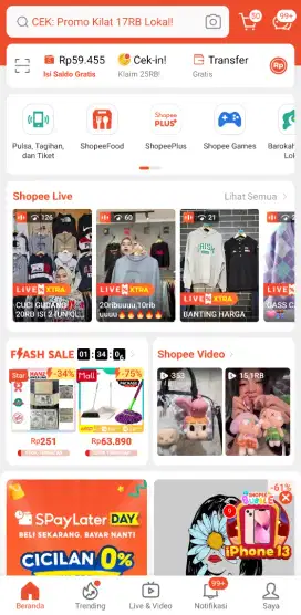 Dicari host live shoppe