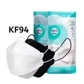 BELI 2 PACK MASKER KF94 PUTIH ISI 10