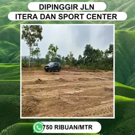 TANAH ITERA DIPINGGIR JALAN POROS DISAMPING SPORT CENTER