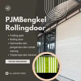 Rollingdoor folding gate baru, service juga bisa