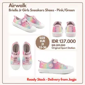 Airwalk Brielle Jr Girls Sneakers Size 31-36 Sepatu Anak Perempuan