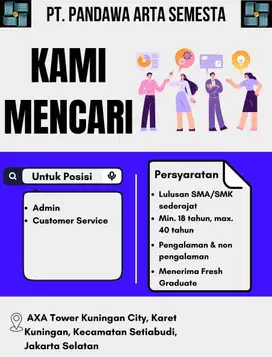 kantor kita sedang mencari untuk posisi di atas