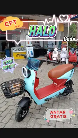 Sepeda listrik goda halo  122 new bergaransi resmi