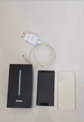 Samsung note 10+ 12/256GB warna aura white like new