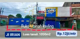 Ruko dan tanah poros Jl Irian