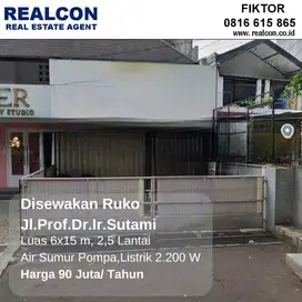 Ruko Jl.Prof. Dr.Ir.Sutami Main Road Strategis