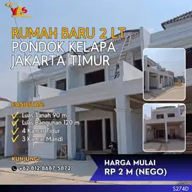 PD KELAPA JAKARTA TIMUR RUMAH BARU 2 LT MINIMALIS MODERN MEWAH S274D