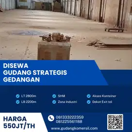 Disewakan Gudang  Industri Luas 2800m2 Lokasi Grogol,Sukoharjo