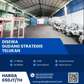 Disewakan Gudang Zona Industri 3600m2 Lokasi Grogol,Sukoharjo