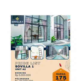 sovilla siap huni bonus furnished ,zink dan elektronik