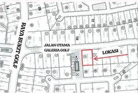 Jual Tanah Kavling Luar Cluster Main Road Galeria Golf