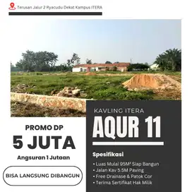 KAVLING AQUR 11 ITERA [Promo DP 5 Juta]