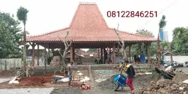 BANGUNAN PENDOPO JOGLO KAYU JATI, RUMAH JOGLO DAN LIMASAN