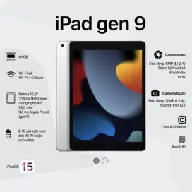 IPAD 9 (64GB) | Space Gray | Inter - WiFi | BNIB | BUKAN REPACK