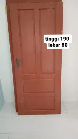 dijual pintu rumah meranti harga 1.200.000 dapaf (2 buah pintu)