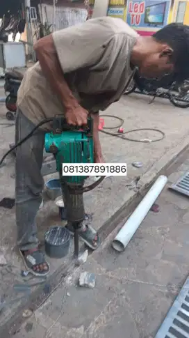 S3w4 jackhammer beton ciputat