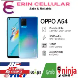 OPPO A54 8/128 GB warna biru garansi resmi - (4+128)