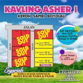 Dijual tanah lokasi strategis Kepoh Sambi Boyolali