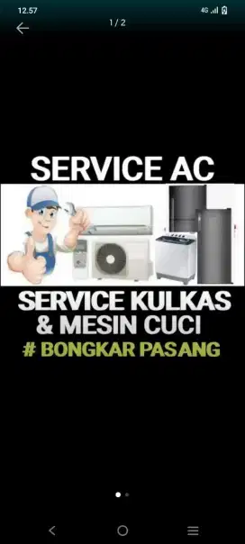 Service AC, kulkas dan mesin cuci