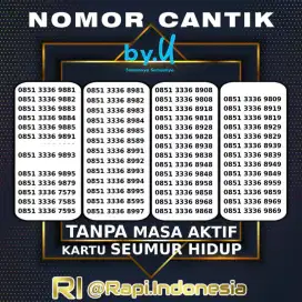 Perdana Nomor Cantik  Triple 333 by.U Kartu Tanpa Masa Aktif