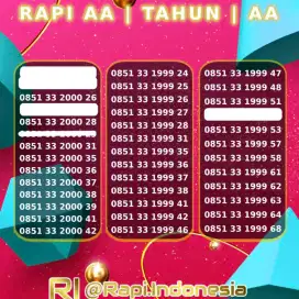 Perdana Nomor Cantik 1999 Tahun 2000 Telkomsel by.U Tanpa Masa Aktif