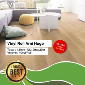 Vinyl Roll Hugo tebal 1,5mm motif kayu | vinyl gulungan