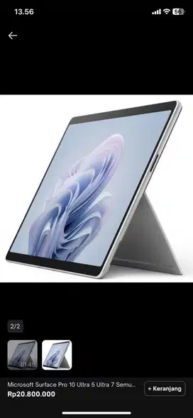 Jual microsoft surface 10 i5/8/256