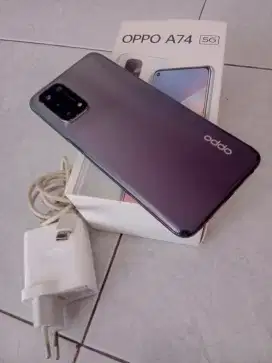 Hp Ortu Oppo A74 5g Ori bkn Kw ram 6+4/128gb Fullset