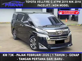 Tdp=60k Bunga=5% PAJAK.+13-BULAN Genap Toyota Vellfire g atpm 2019