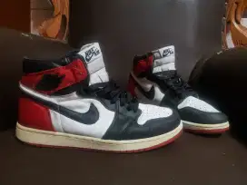 Sepatu Original Air Jordan 1 High Satin Black Toe