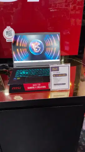 Ready Laptop dari Produk MSI Thin 15 B12UC ada promo di KLA komputer