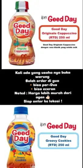 KOPI GOOD DAY Botol 250 ml