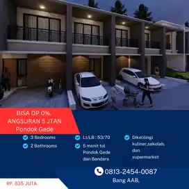 cluster 2 lantai, termurah,terdekat jakarta proyek ke 10 kami