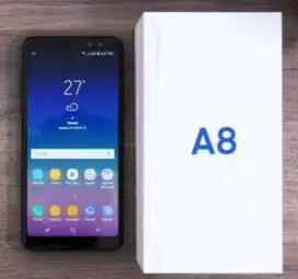 Samsung A8 (2018) NFC 4/32 Super Amoled Lengkap, Normal, Tinggal Pakai