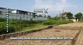 Jual Murah Tanah Luas dekat Exit tol di raya Bamban Pakis Malang