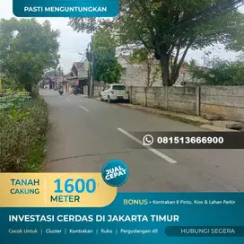 Jual Tanah Jakarta Cakung Pinggir Jalan Bonus Kontrakan