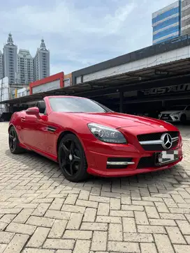 MERCY SLK250 AMG CONVERTIBLE AT 2013 RED ON BLACK PANORAMIC SUPER