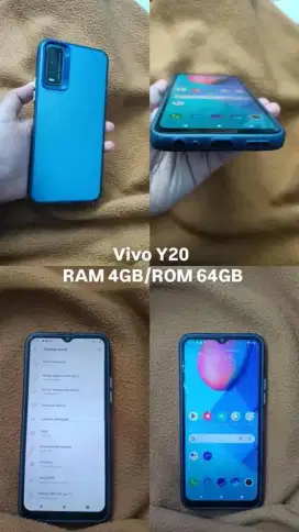 Vivo y20 Ram 4GB Rom 64GB