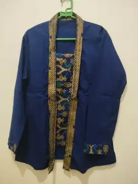 Kebaya biru one set preloved