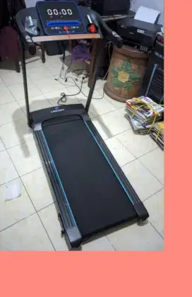 Treadmill elektrik Blue Rocky alat kesehatan OMN-767