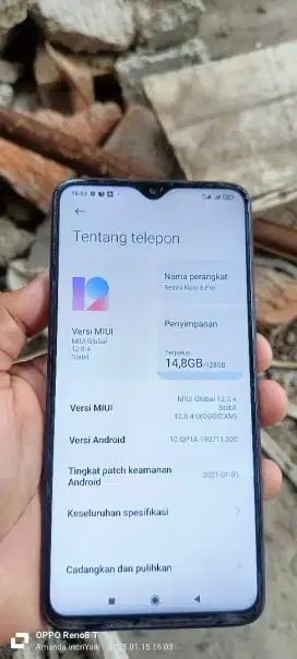 Redmi not. 8. Pro. 6/128 mnus korosi pinggiran segel ORI Normal NFC