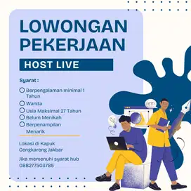 Loker Host Live Cewek