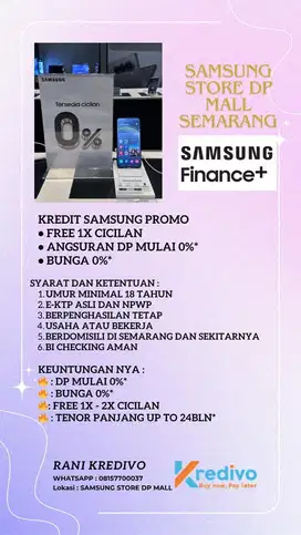 SAMSUNG SERI S CICILAN TANPA KARTU KREDIT, KTP dan NPWP DP MULAI 0%*