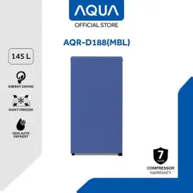 Kulkas Aqua 1 Pintu warna biru